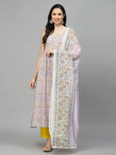 Women's Paisley Printed Rayon Kurta Pant Dupatta set