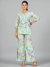 Women Printed Standard Blue Jumpsuits & Sets