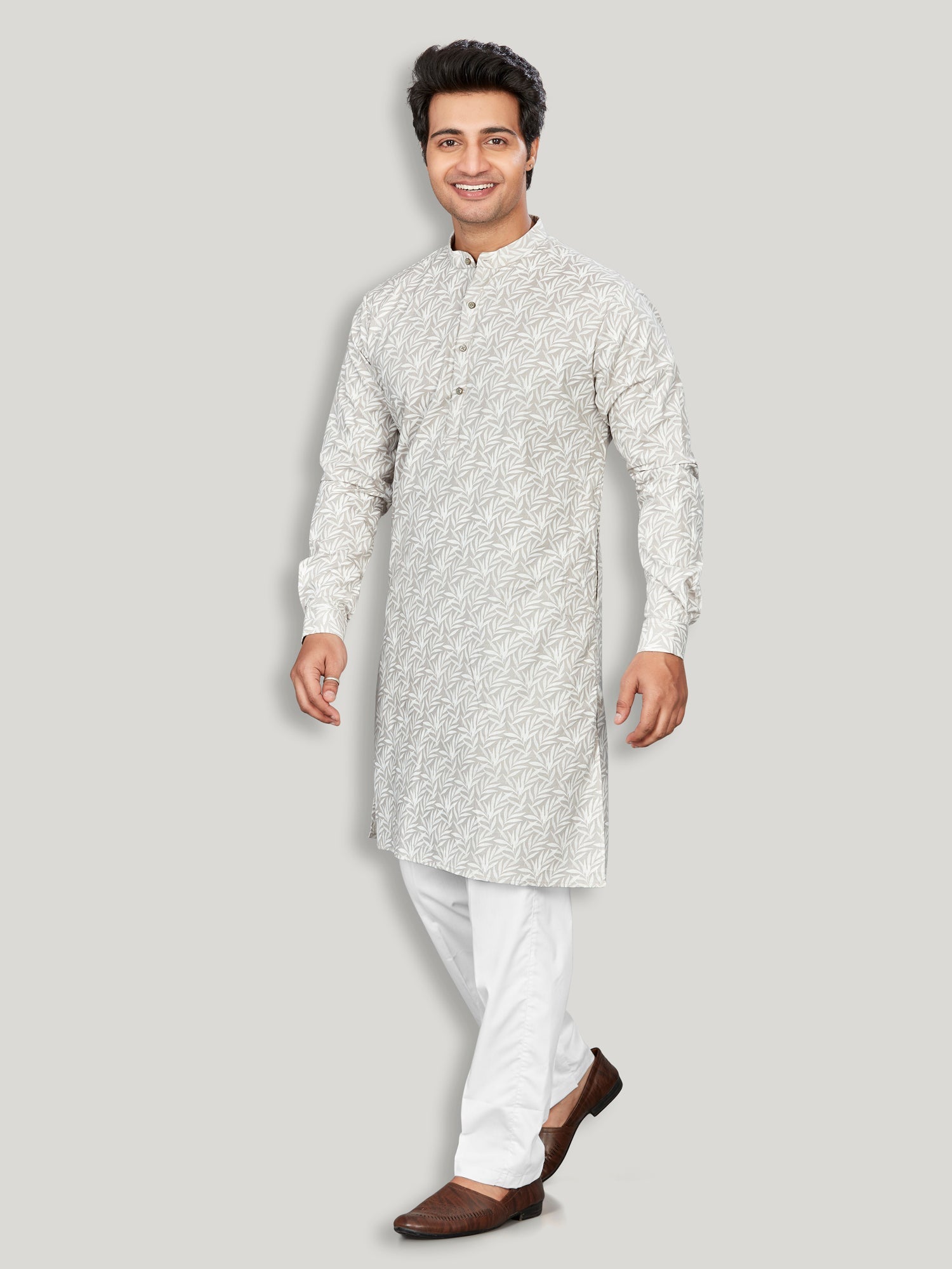 Cotton Kurta for Men - Multicolor | KPAVCUFBR3 | DesiQlo