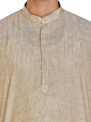 Linen Kurta for Men - Beige | KULM60LBE3