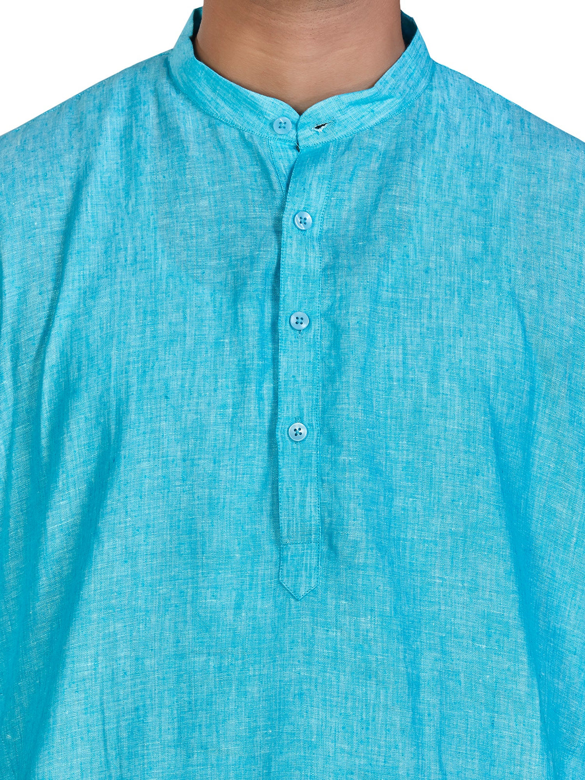Linen Kurta for Men - Blue | KULM60LBLU