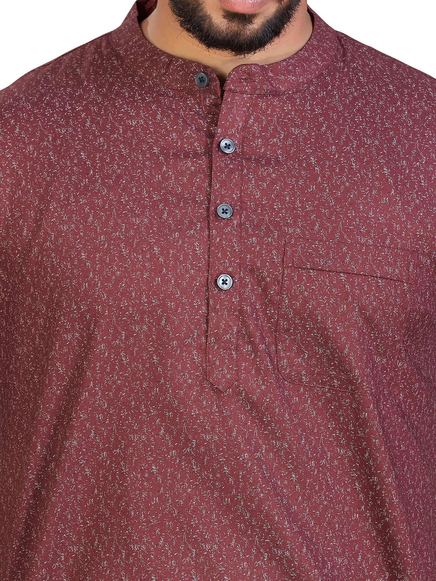 Cotton Short Kurta Half Sleeves for Men - Multicolor | SHAVPRMAR3 | DesiQlo