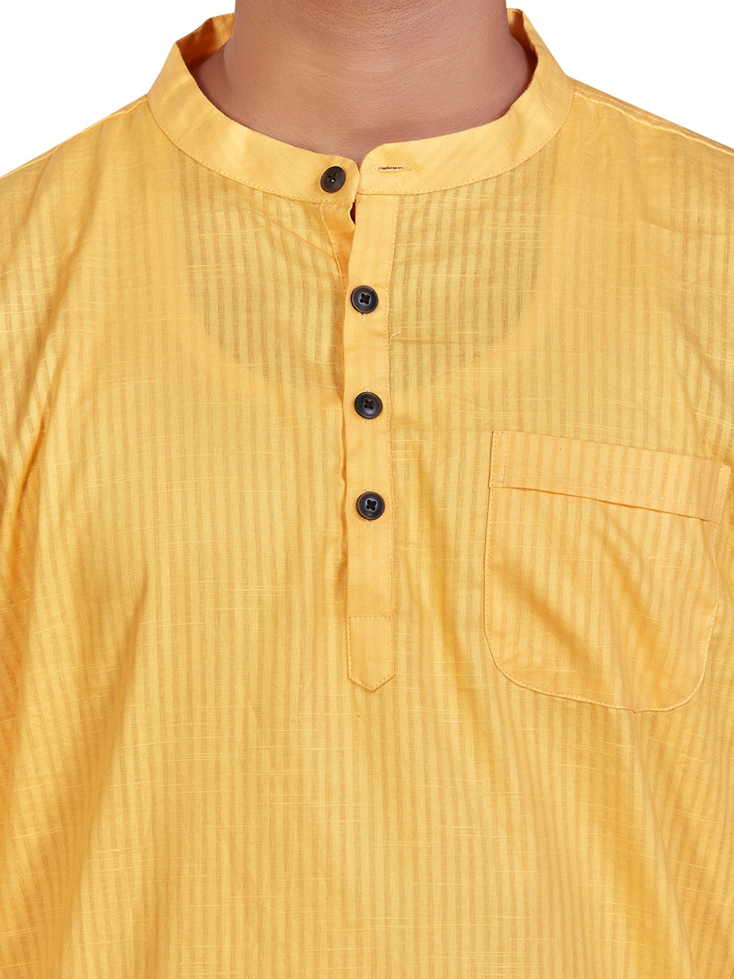 Cotton Short Kurta for Men - Multicolor | SKSRLIYEL3 | DesiQlo