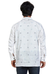 Cotton Short Kurta for Men - White | SKSRSQWBL3