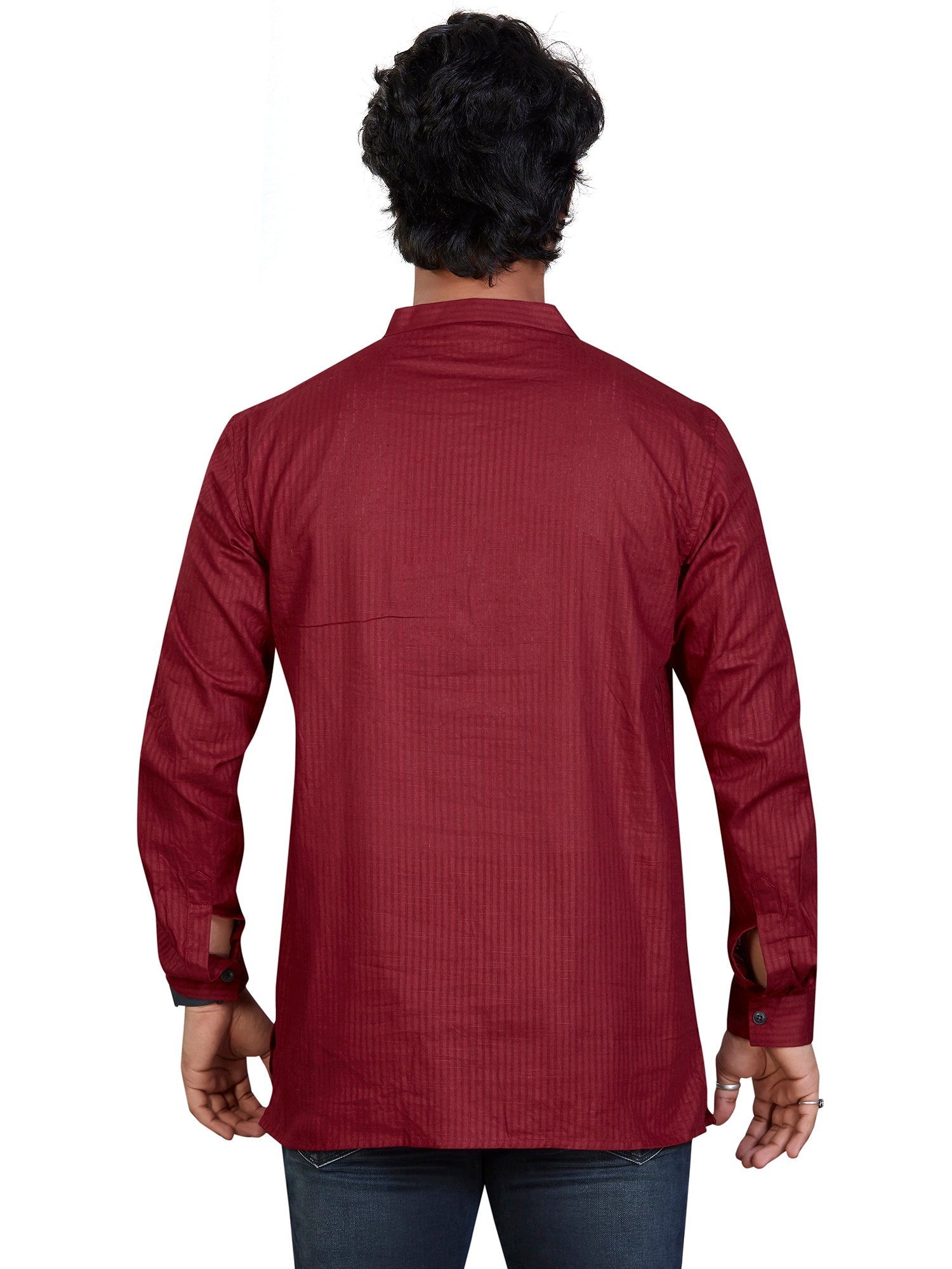 Cotton Short Kurta for Men - Multicolor | SKSRLIMAR3 | DesiQlo