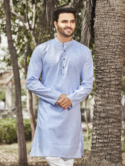 Cotton Kurta for Men - Blue | KPRESLBLU3