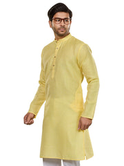 Cotton Kurta for Men - Yellow | KUSRJQSFL3
