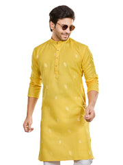 Cotton Kurta for Men - Orange | KUSRBUYEL3