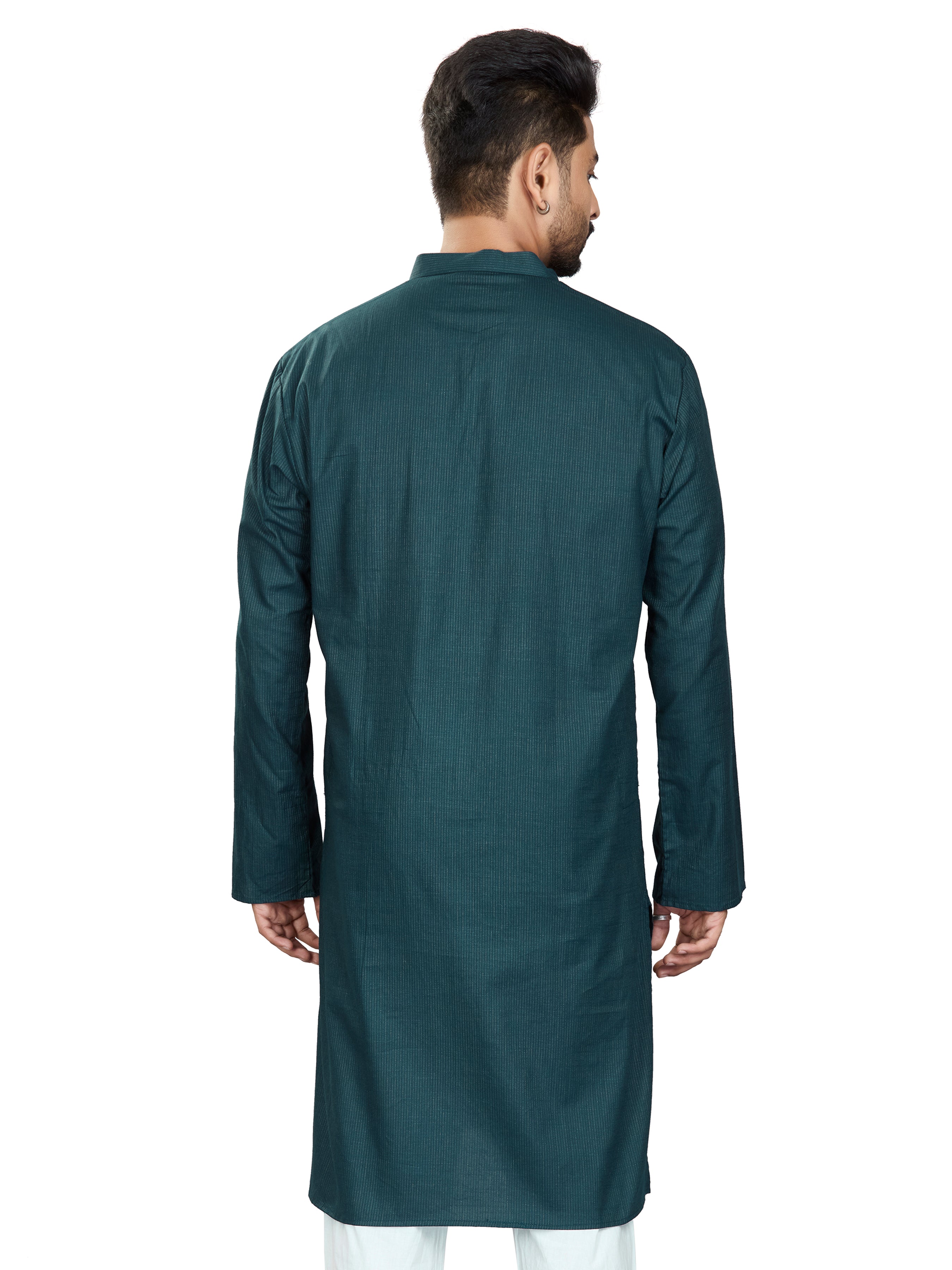 Cotton Kurta for Men - White | KUAVZSGRN3 | DesiQlo
