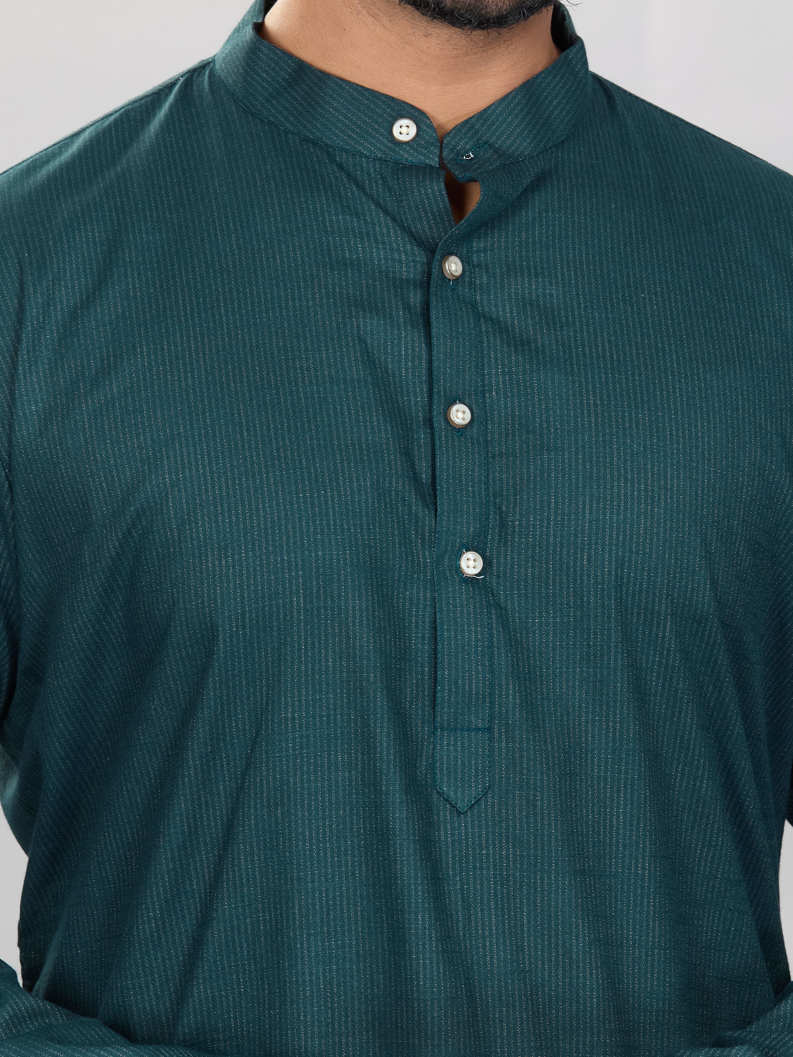 Cotton Kurta for Men - White | KUAVZSGRN3 | DesiQlo
