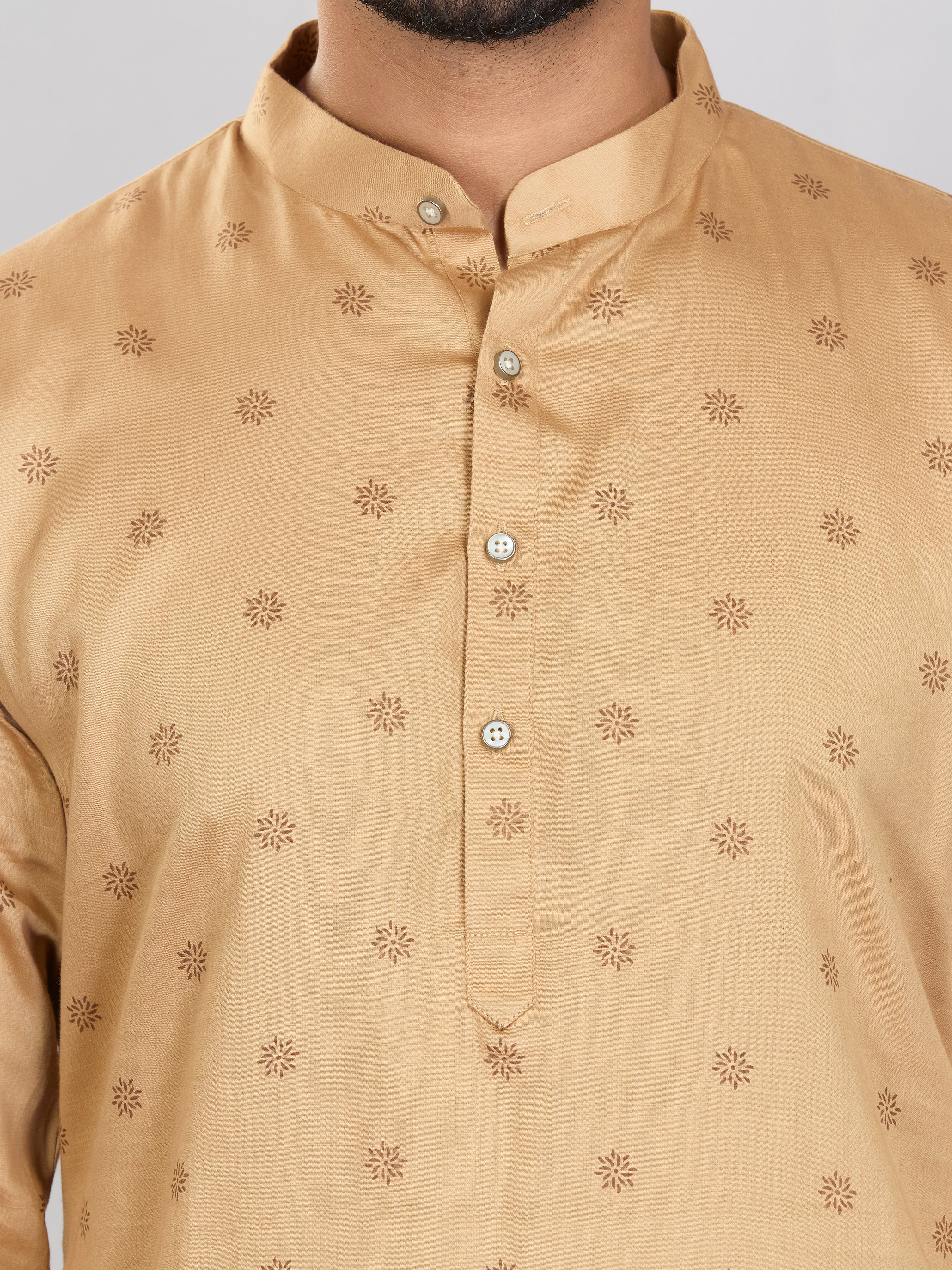 Cotton Kurta for Men - White | KUAVBUGOL3 | DesiQlo