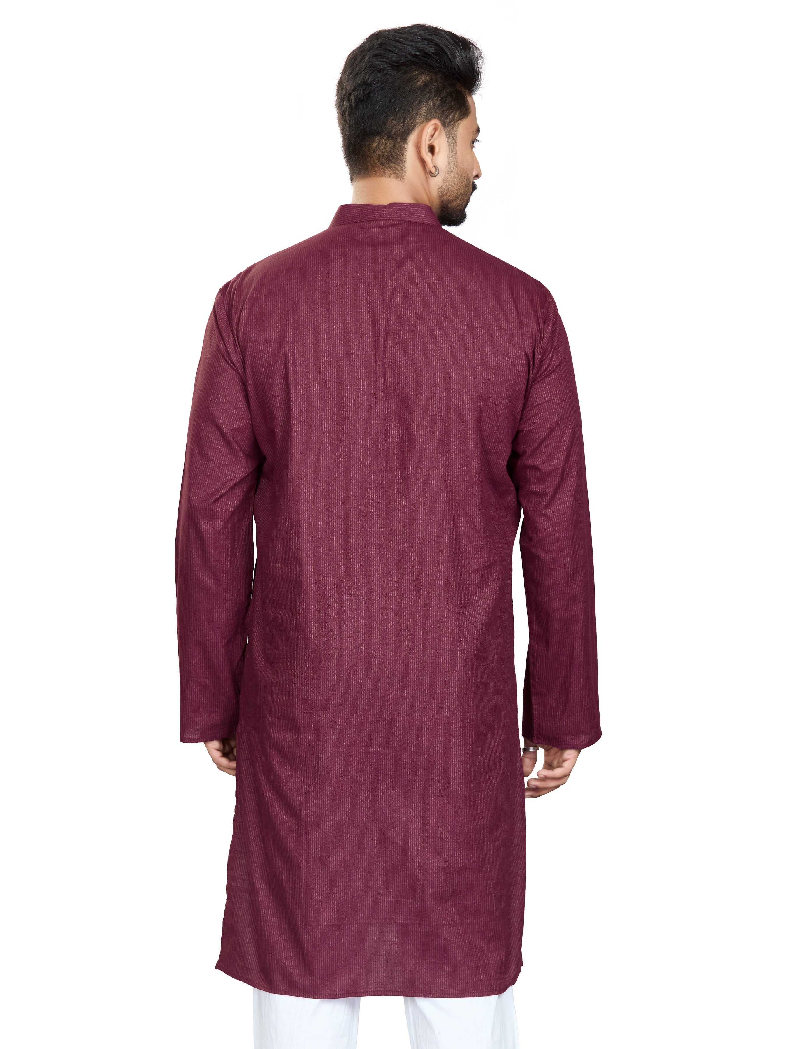 Cotton Kurta for Men - White | KUAVZSMAR3 | DesiQlo