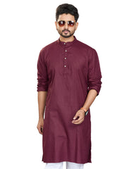 Cotton Kurta for Men - White | KUAVZSMAR3