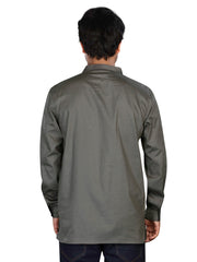 Cotton Short Kurta for Men - Grey | SKREJPGRY3