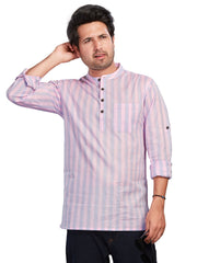 Cotton Short Kurta for Men - Multicolor | SKSRLIPIN3
