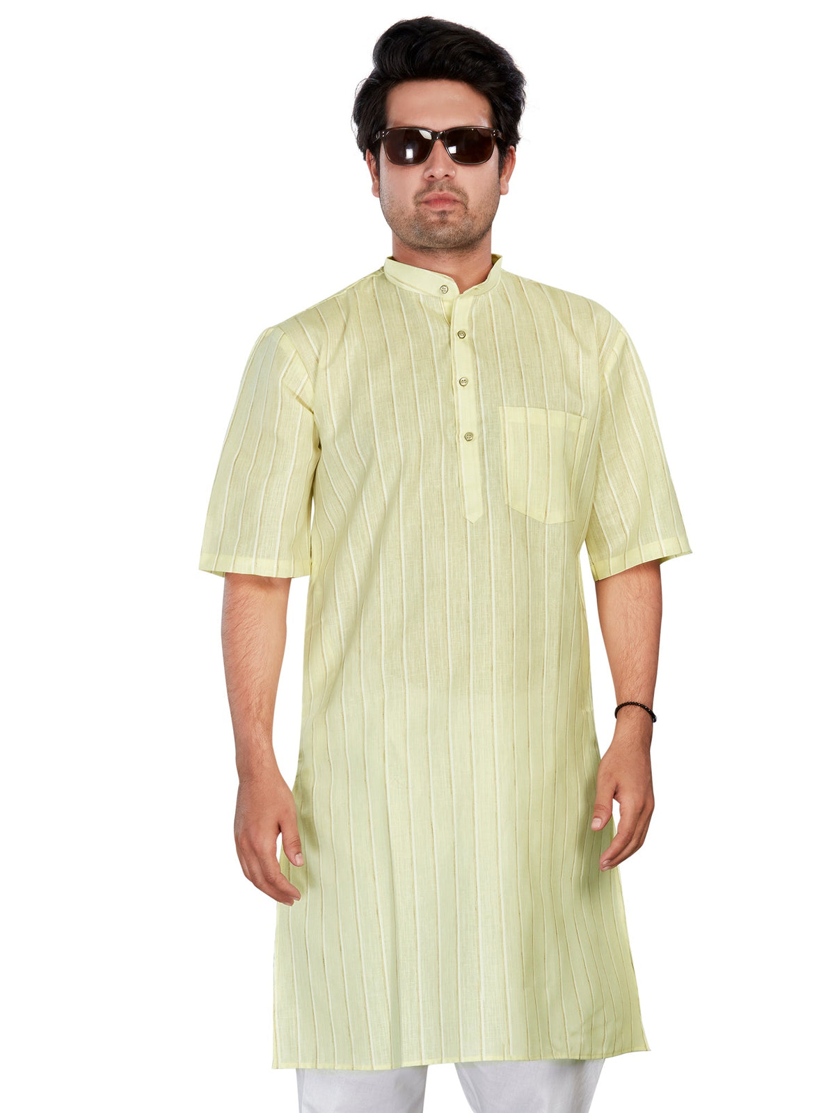 Cotton Modi Kurta for Men - Multicolor | HKSRLIYEL3