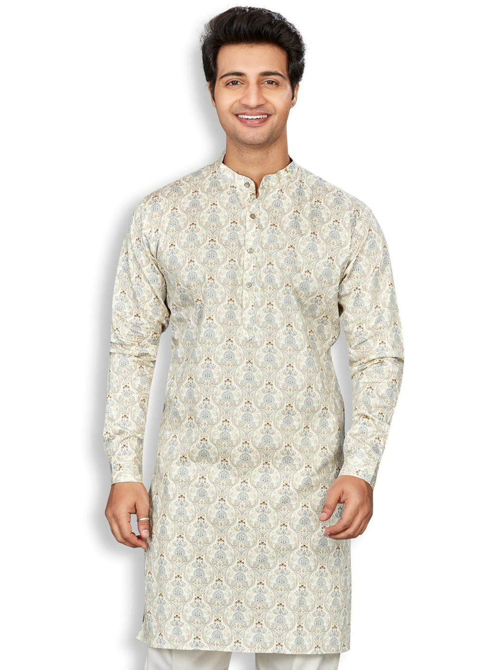Cotton Kurta for Men - Multicolor | KPAVCUPCR3 | DesiQlo