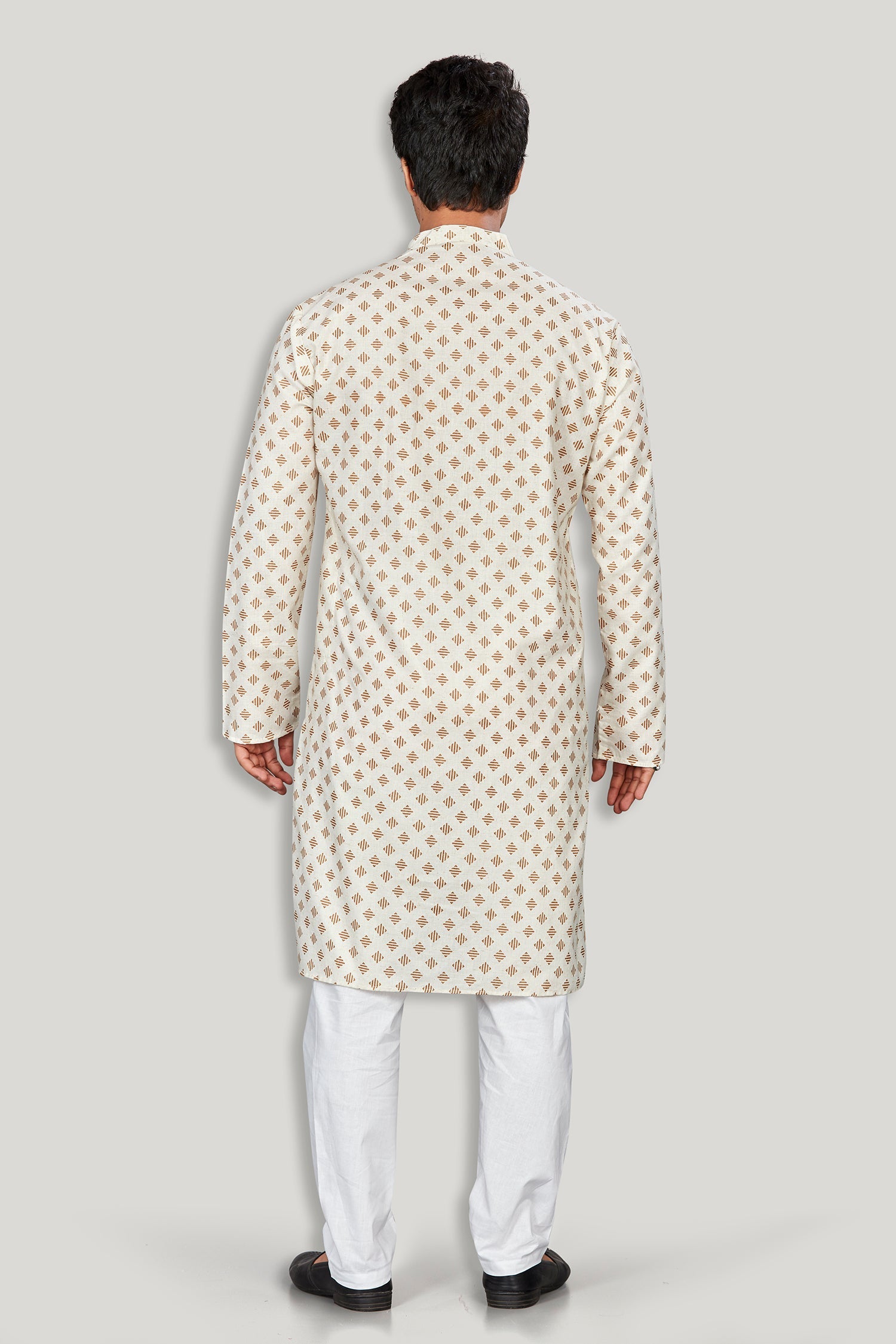 Linen Kurta for Men - Beige | KPMKTPGOSQ | DesiQlo