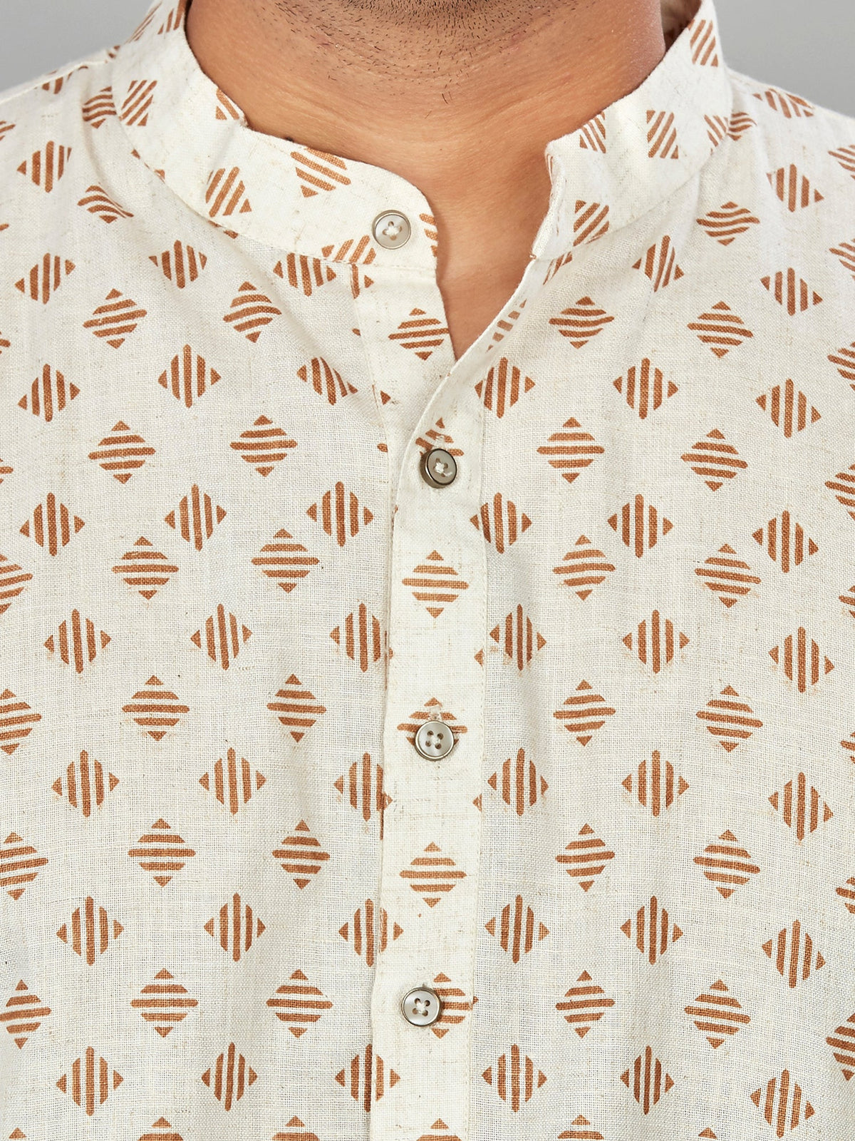 Linen Kurta for Men - Beige | KPMKTPGOSQ