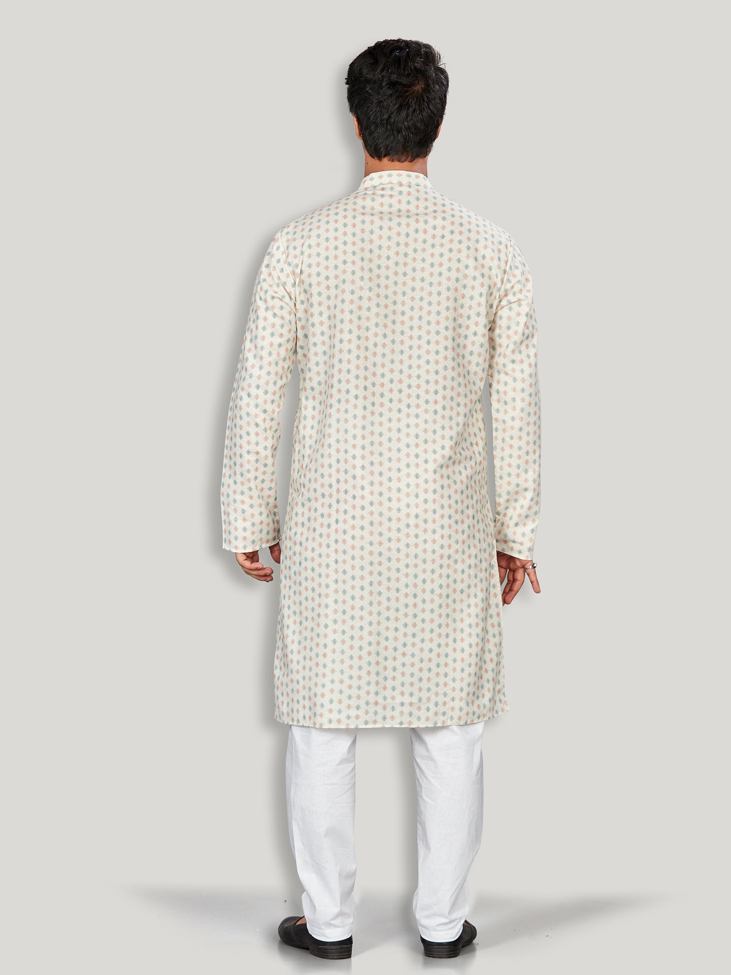 Linen Kurta for Men - Beige | KPMKTPGROR | DesiQlo