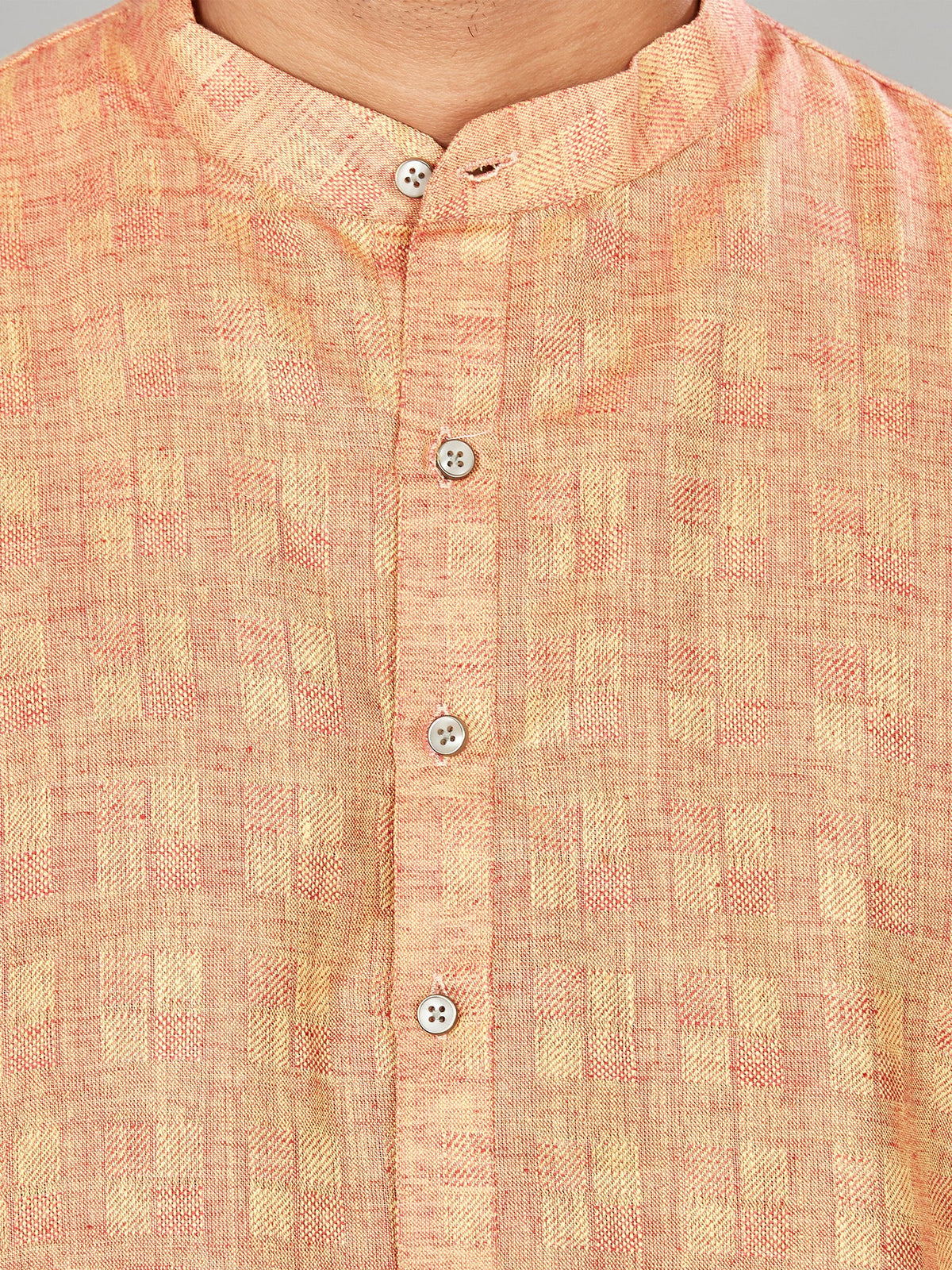 Cotton Kurta for Men - Red | KPSRJQMAR3