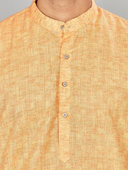Cotton Kurta for Men - Orange | KPSRJQOR38