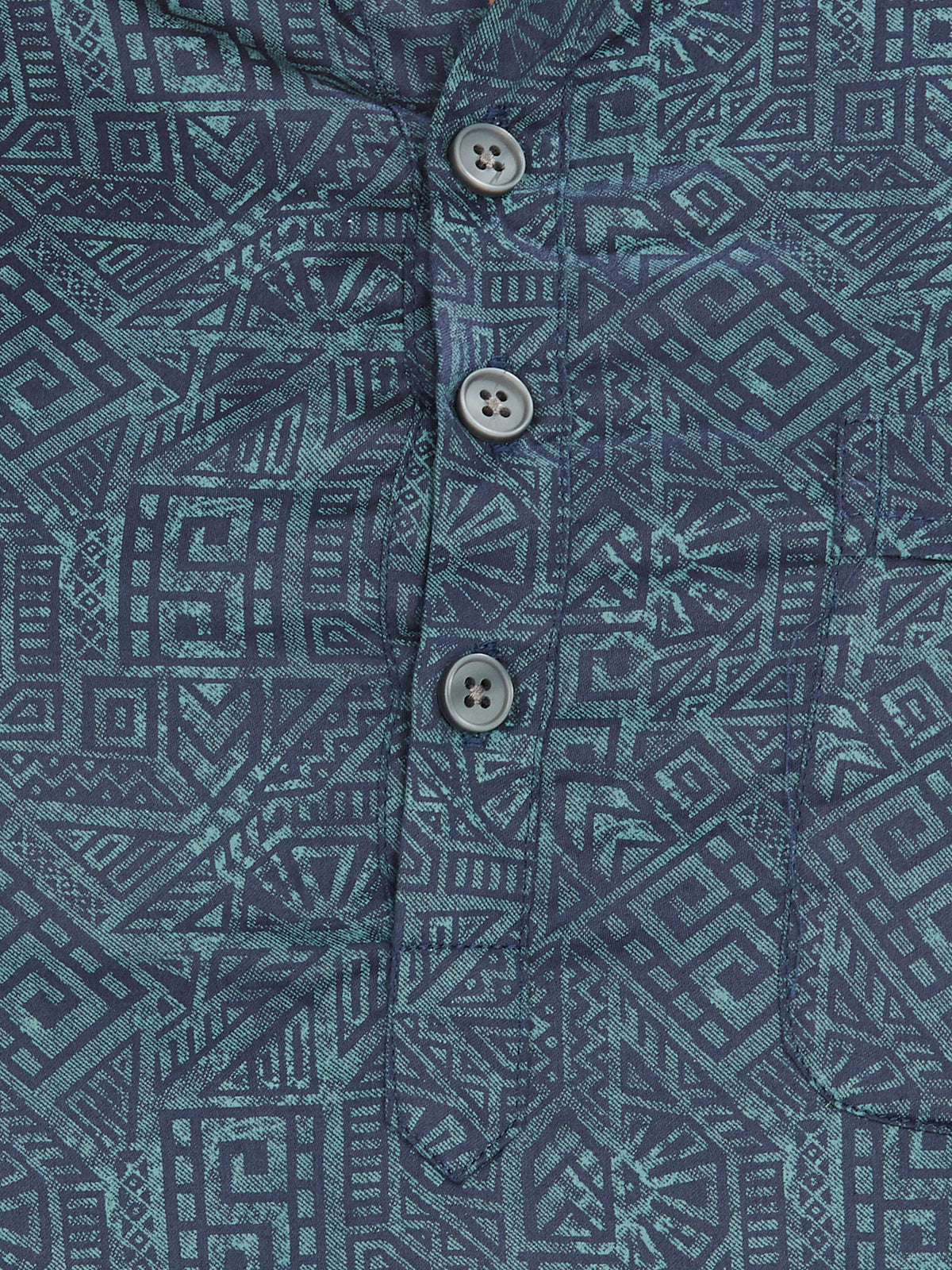 Cotton Short Kurta for Men - Multicolor | SKAVSPBBLU