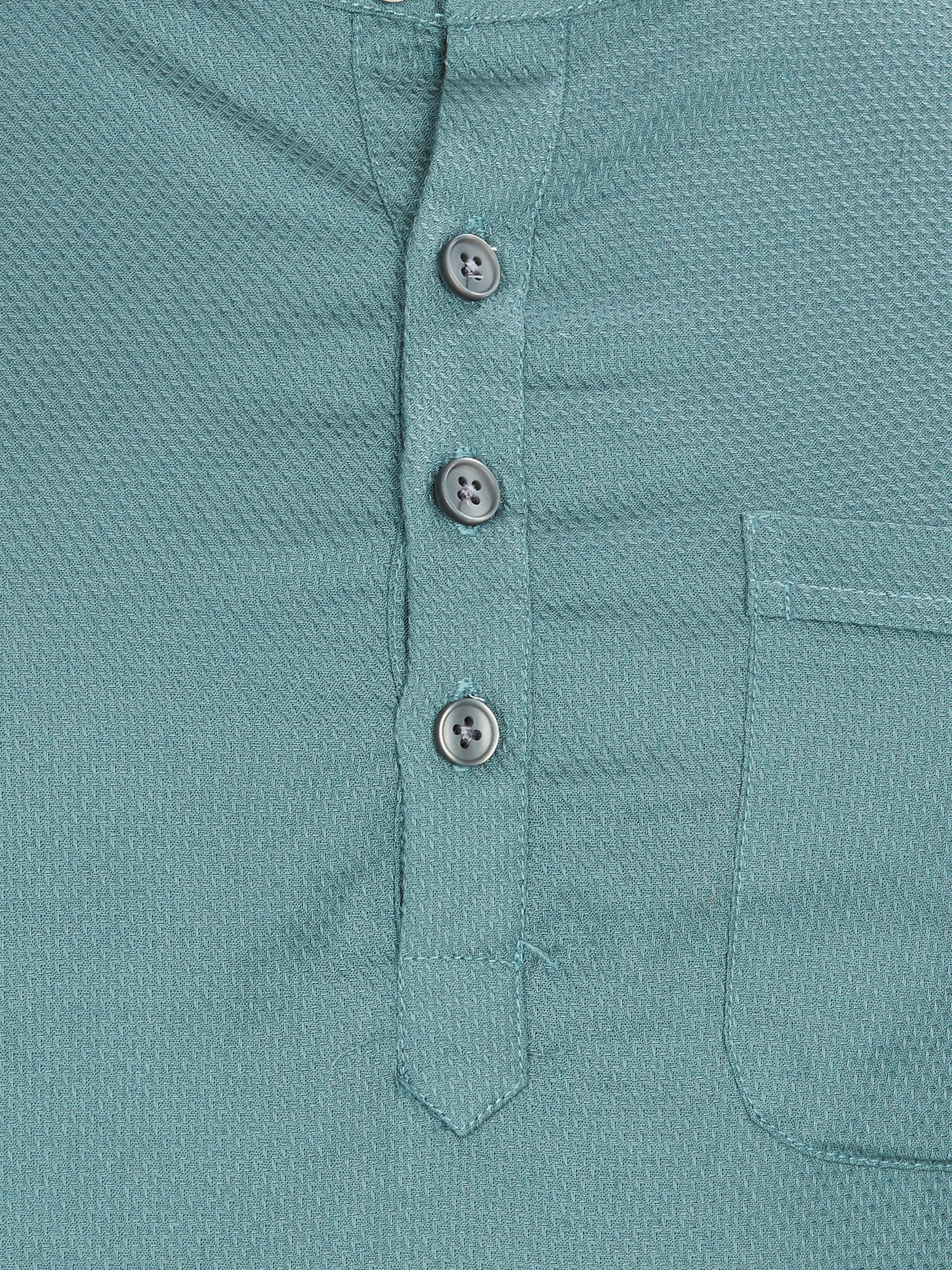 Cotton Short Kurta for Men - Green | SKMYPSGTN3 | DesiQlo