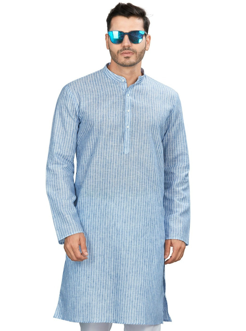 Cotton Kurta for Men - Multicolor | KPUCLIBW38 | DesiQlo