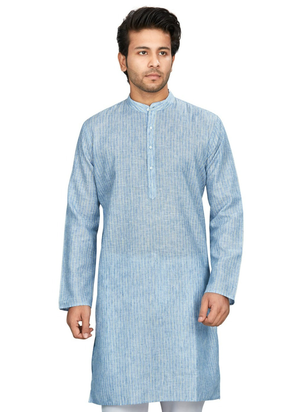 Cotton Kurta for Men - Blue | KPUCLIBY38 | DesiQlo