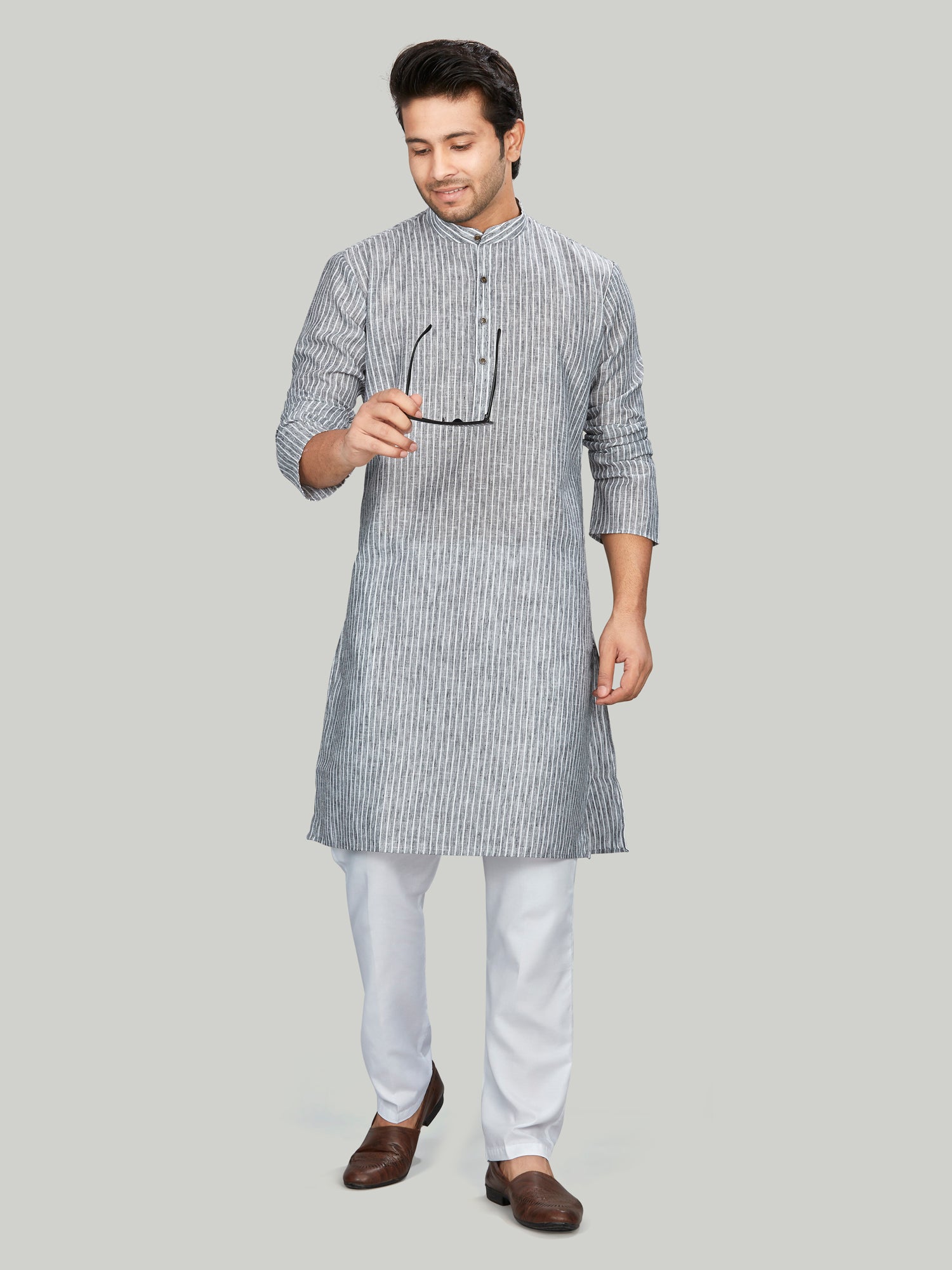 Cotton Kurta for Men - Multicolor | KPUCLIGW38 | DesiQlo