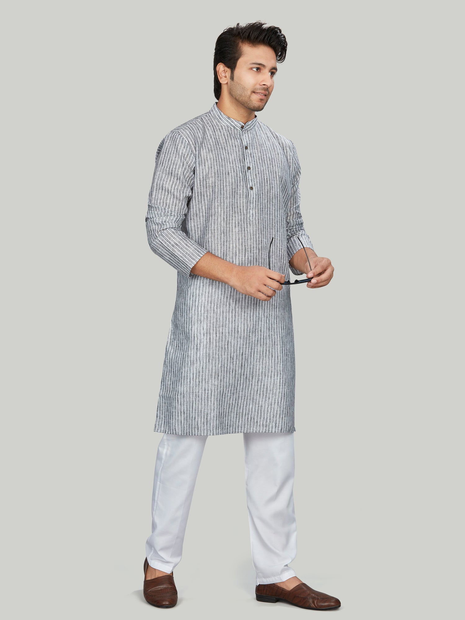 Cotton Kurta for Men - Multicolor | KPUCLIGW38 | DesiQlo