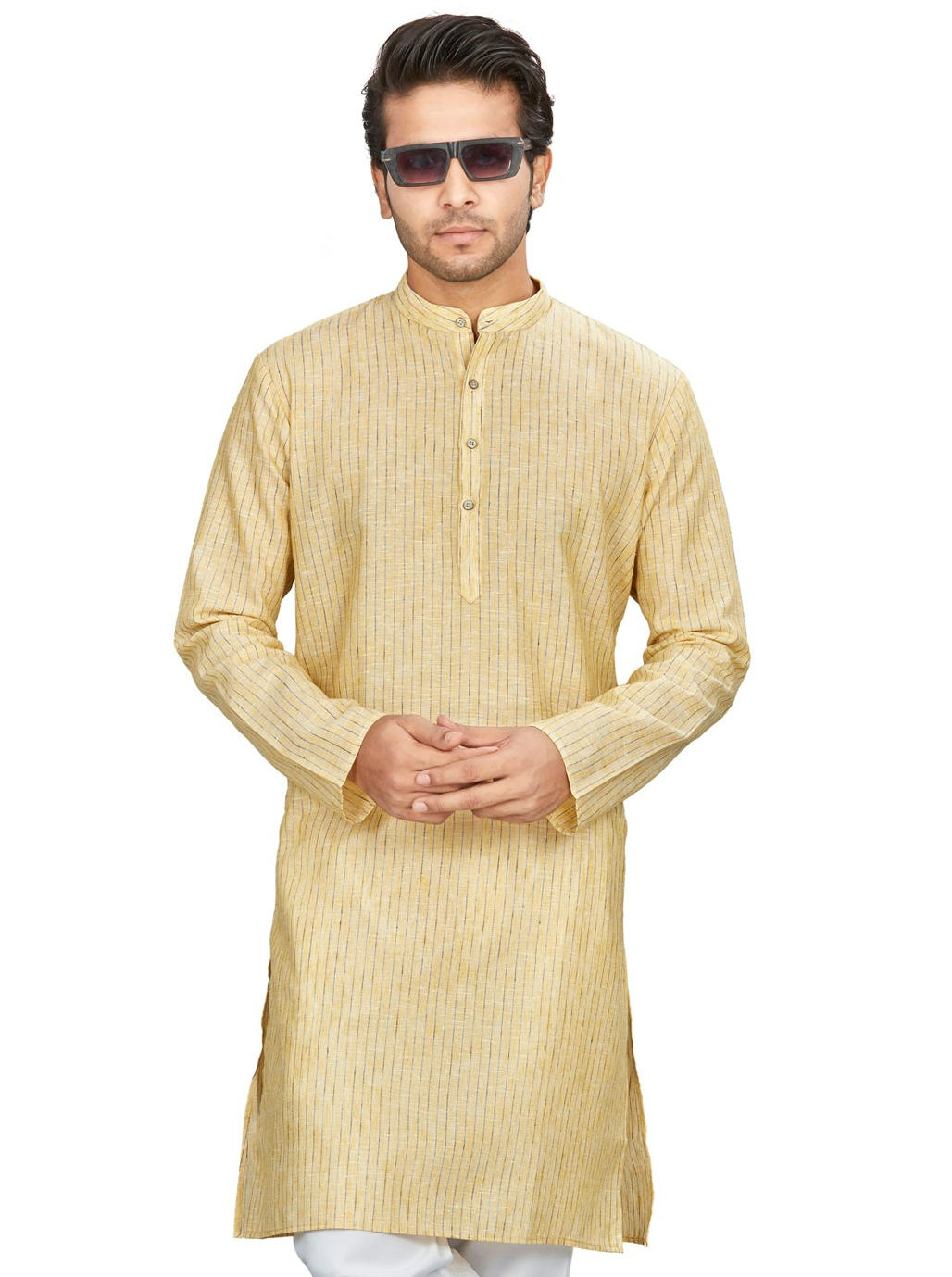 Cotton Kurta for Men - Multicolor | KPUCLIYG38 | DesiQlo