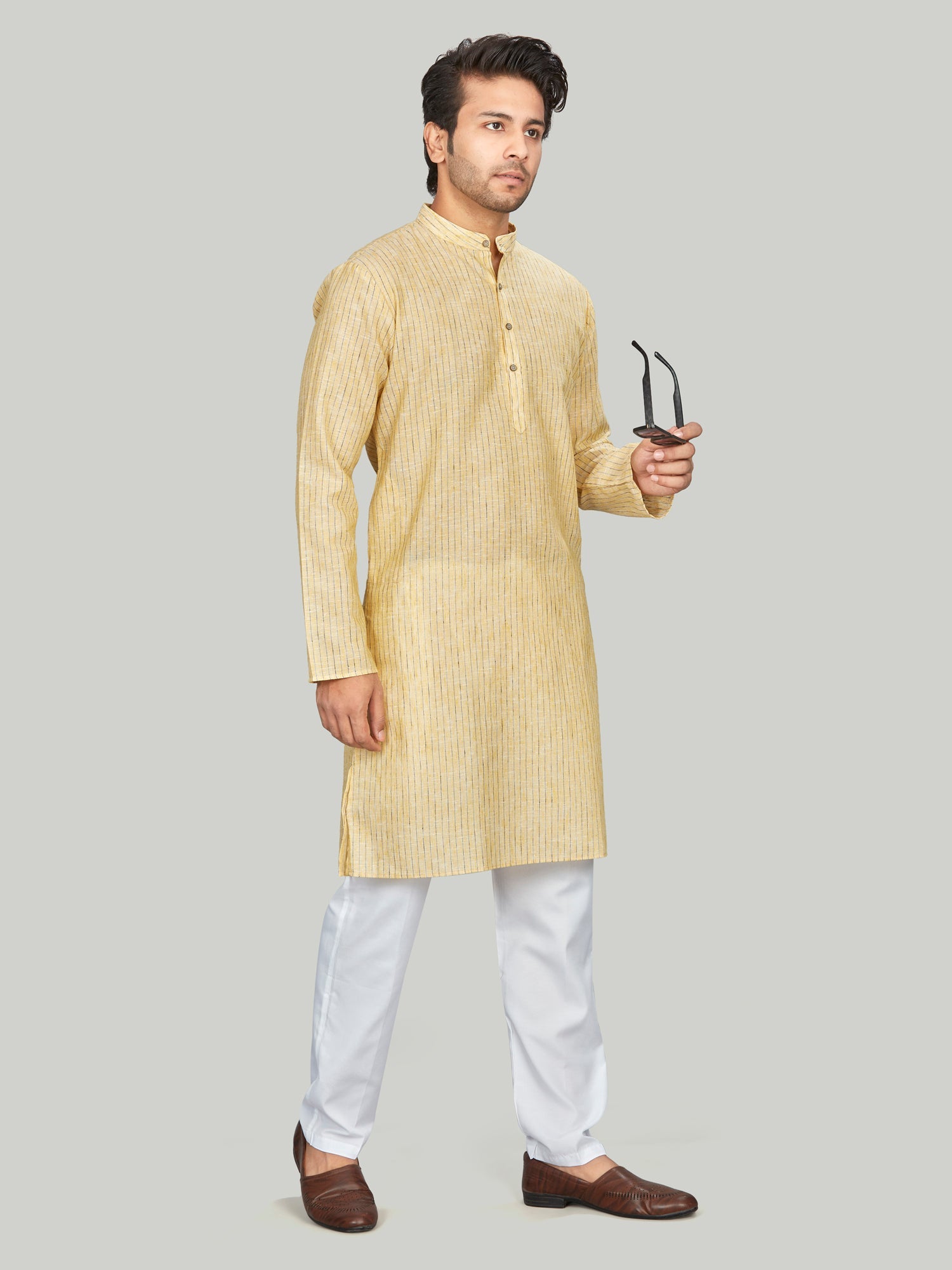 Cotton Kurta for Men - Multicolor | KPUCLIYG38 | DesiQlo