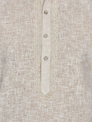 Linen Kurta for Men - Beige | KPLMPEMBE3