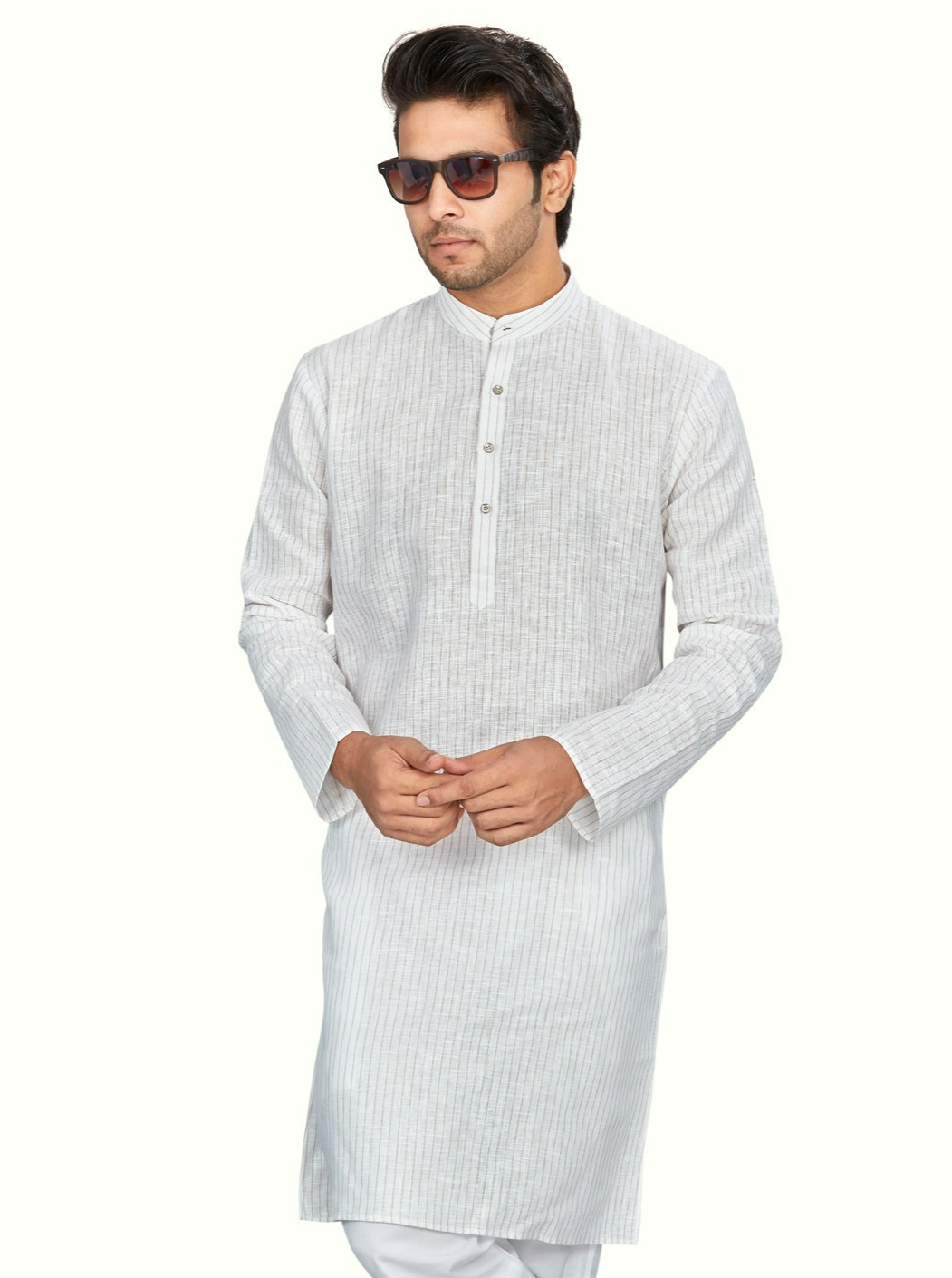 Linen Kurta for Men - Multicolor | KPLMLIWH38 | DesiQlo