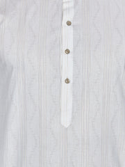 Cotton Kurta for Men - White | KPSSPTWBR3