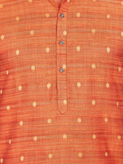 Cotton Kurta for Men - Orange | KPNVBUOR38