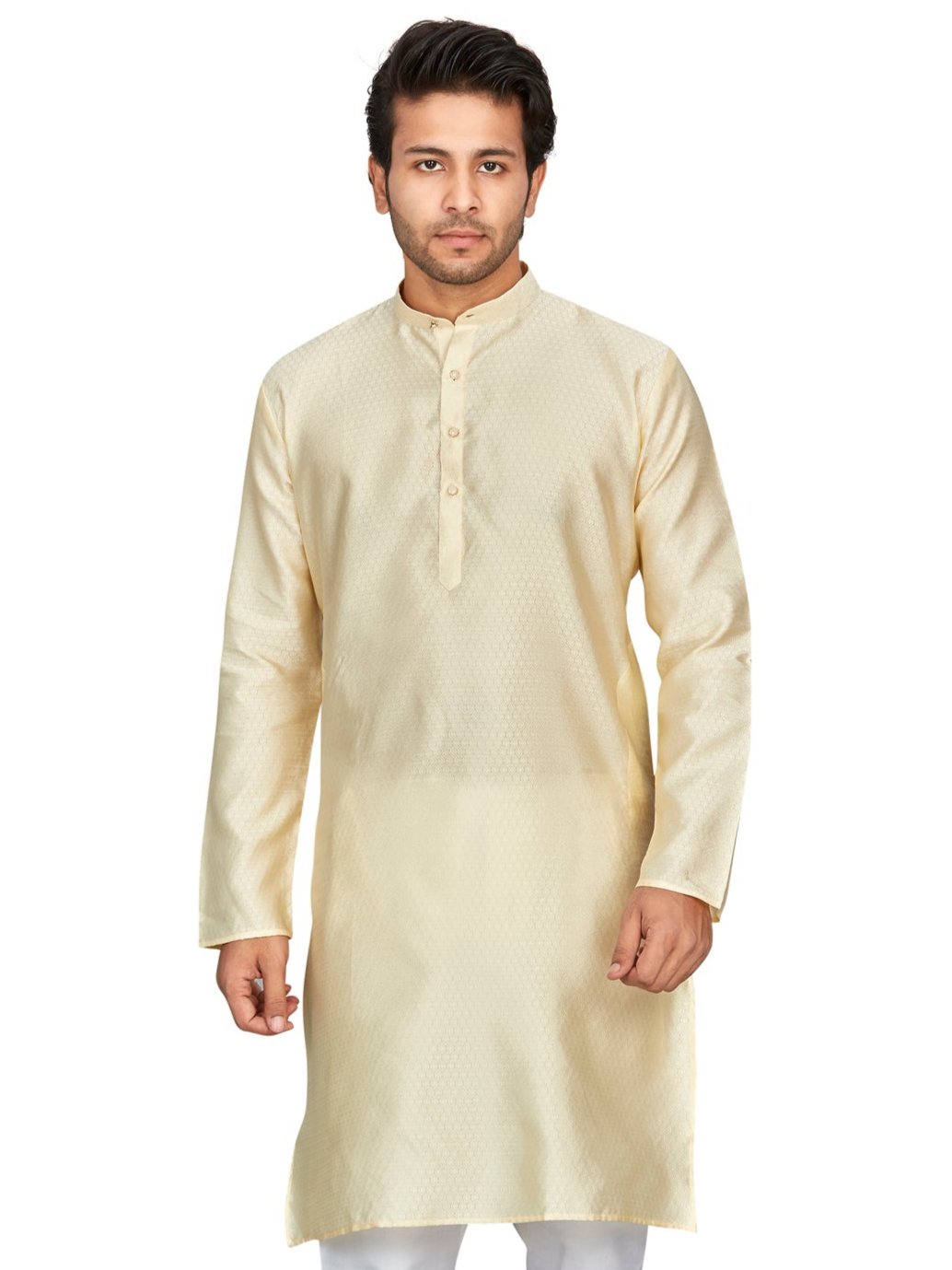 Viscose Kurta for Men - Beige | KPAVSHEXCR | DesiQlo