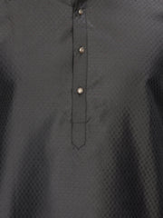 Silk Kurta for Men - Black | KPAVSCIRBL