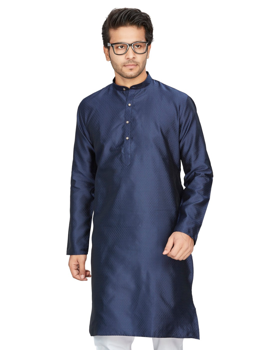 Silk Kurta for Men - Blue | KPAVSCIRBL | DesiQlo