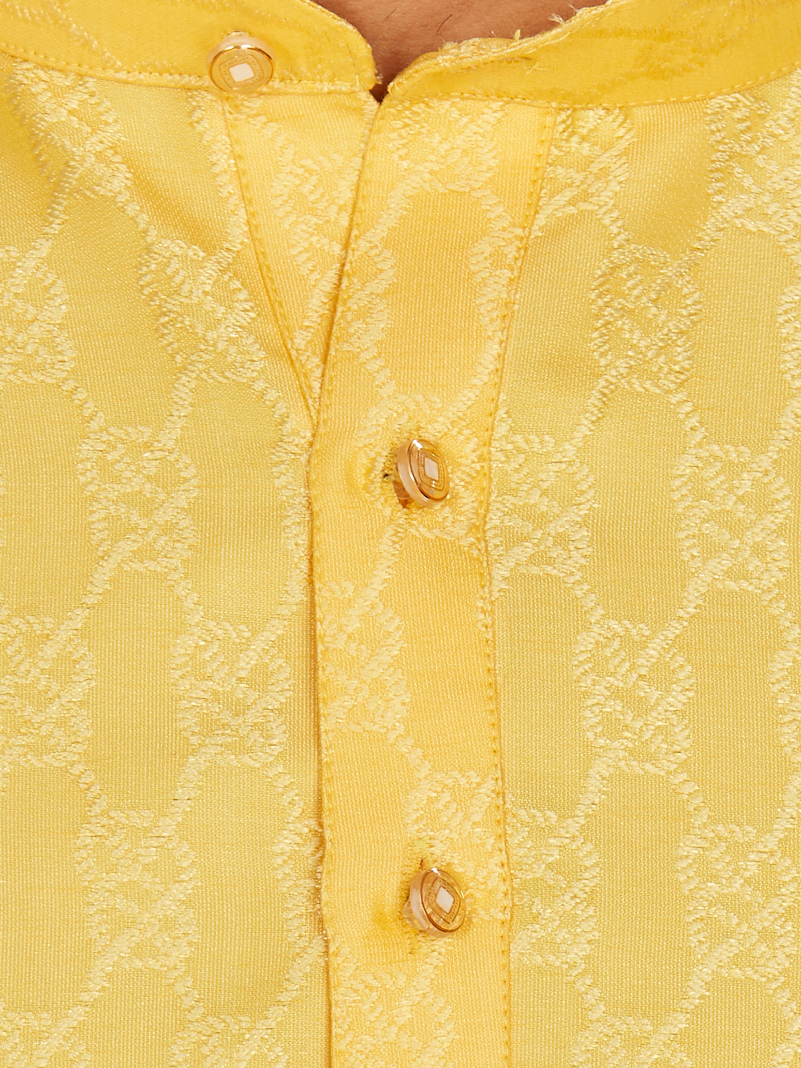 Cotton Kurta for Men - Yellow | KPAVJQYB38 | DesiQlo