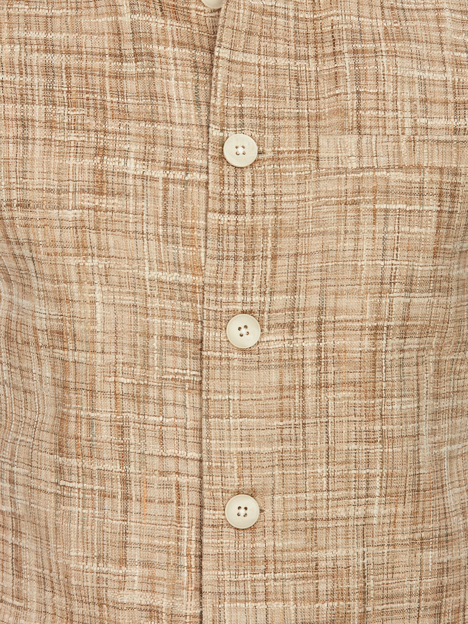 Cotton Nehru Jacket for Men - Beige | WCNVUKBE38 | DesiQlo