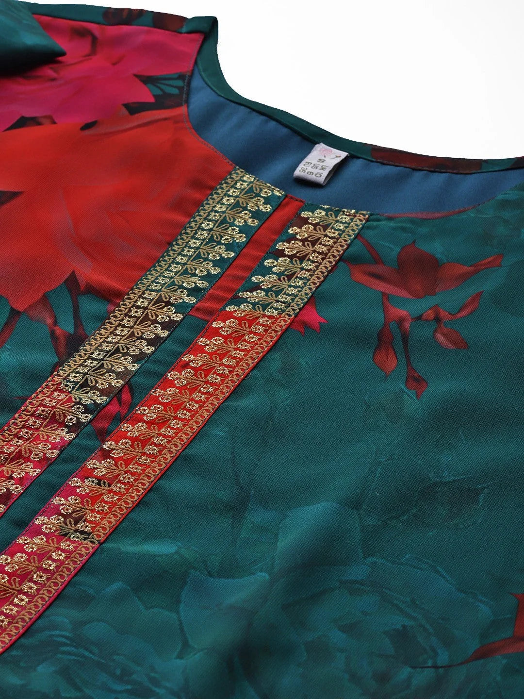 Floral Women's Palazzo Sets - Printed Kurta with Dupatta