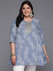 Printed Embellished Tunic-AP-AHTUCRDP-8181-EMB-OA