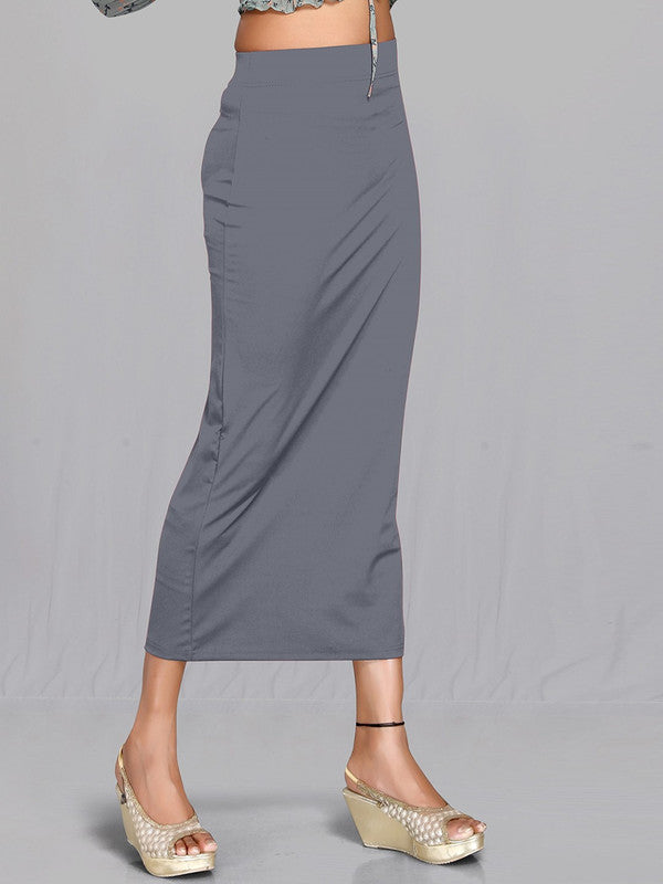 Grey Lycra High Rise Saree Shapewear