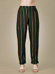 Dark Coffee Embroidered Women Kurta Pant Set-DarkCoffee1024