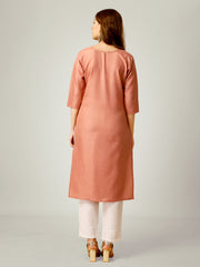 Coral Embroidered Women Kurta Pant Set-Gajri1062