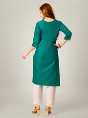 Light Green Embroidered Women Kurta Pant Set-Lightgreen1062