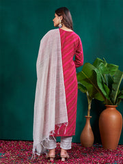 Women Kurta Pant Dupatta Set-1077RANI